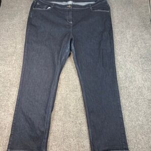 Apparel Collection Dark Wash Denim Jeans Size 26W R Straight Leg Pants